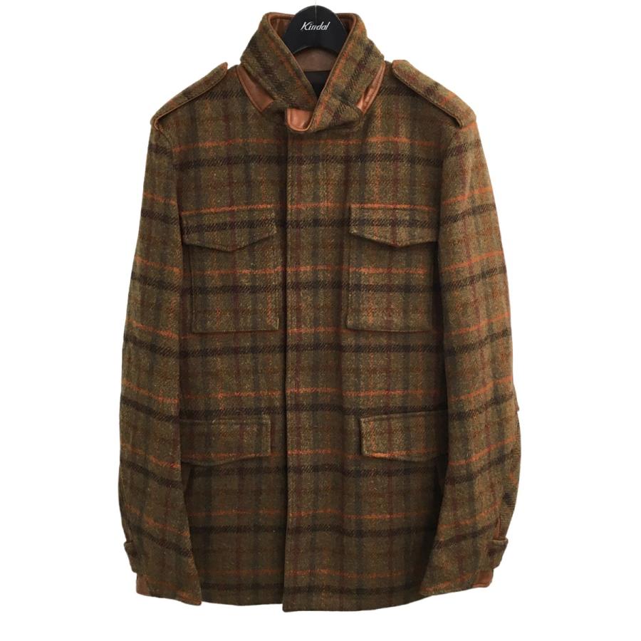 値下げ】1piu1uguale3×Harris Tweed チェック柄M65ジャケット 