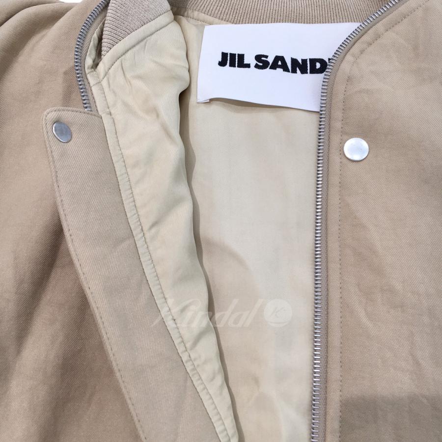 値下げ】JIL SANDER 2021AW ロングボンバージャケットコート ベージュ 