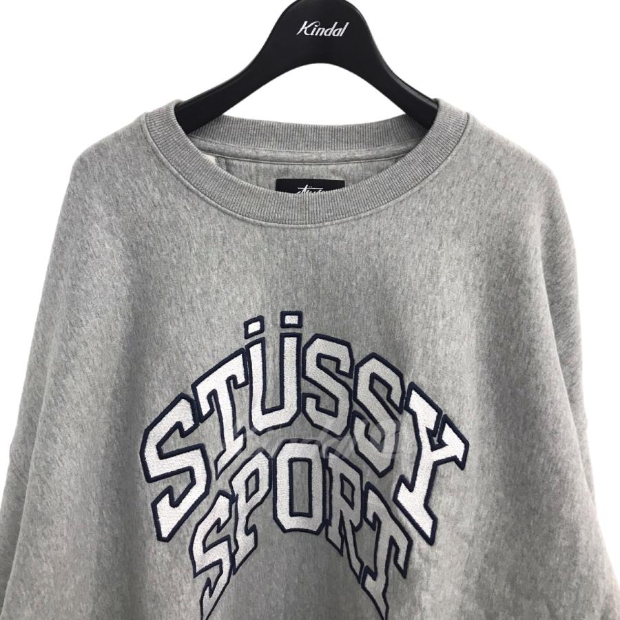 STUSSY 【値下げ】Stussy SPORTロゴスウェット グレー サイズ：XL 