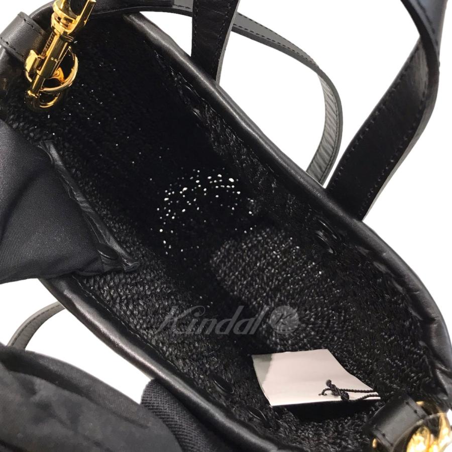 サカイ sacai 2023SS「Hybrid Marche Micro」カゴバッグ ブラック