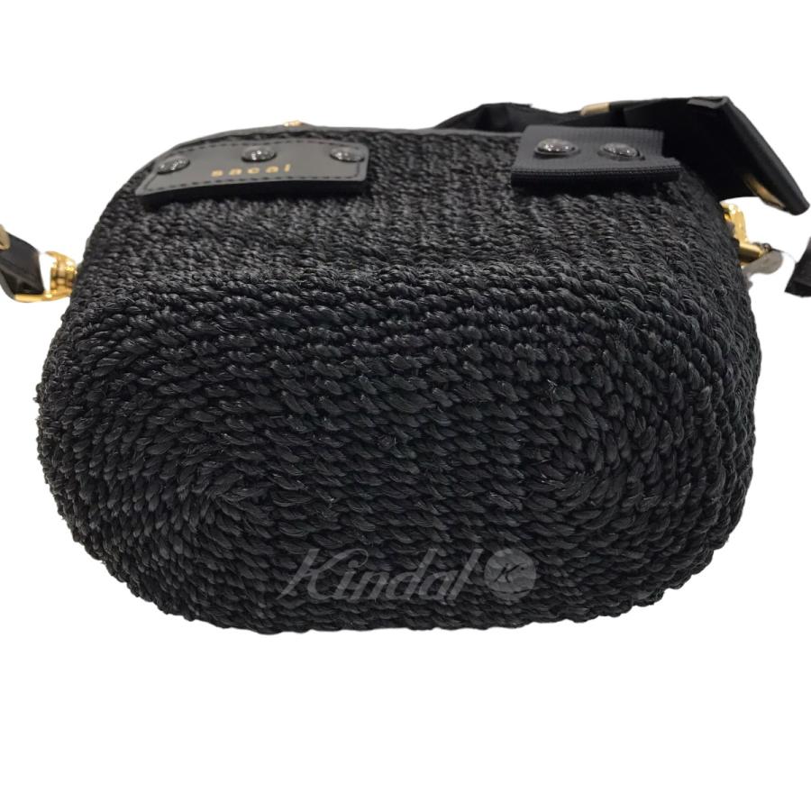 サカイ sacai 2023SS「Hybrid Marche Micro」カゴバッグ ブラック