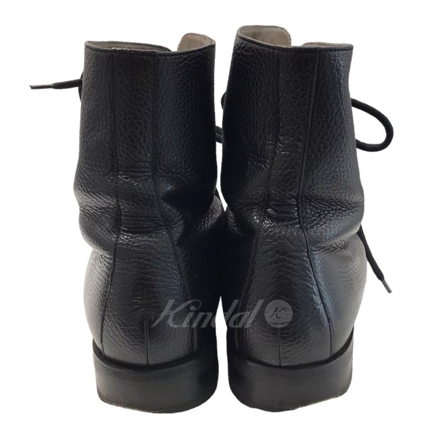 値下げ】MANOLO BLAHNIK レースアップブーツ ブラック サイズ：11 (EC 