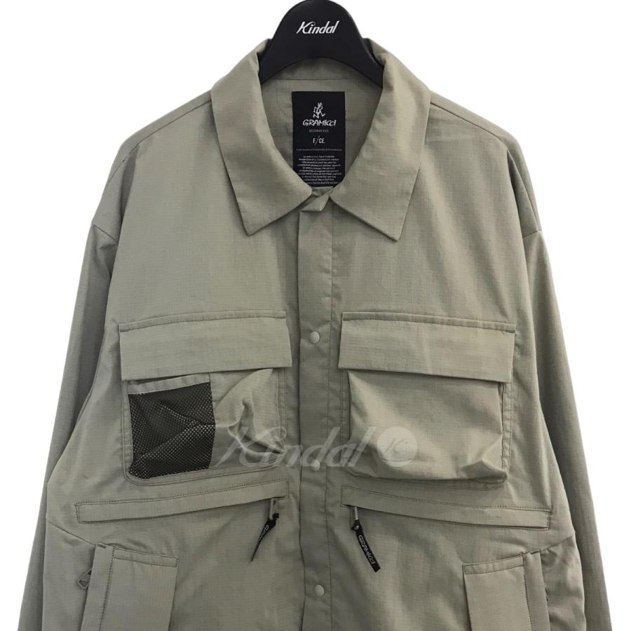 価額全部ショップの中に 【値下げ】F／CE × GRAMICCI 「TECH COACH JACKET」テックコーチジャケット ベージュ サイズ：M (EC)