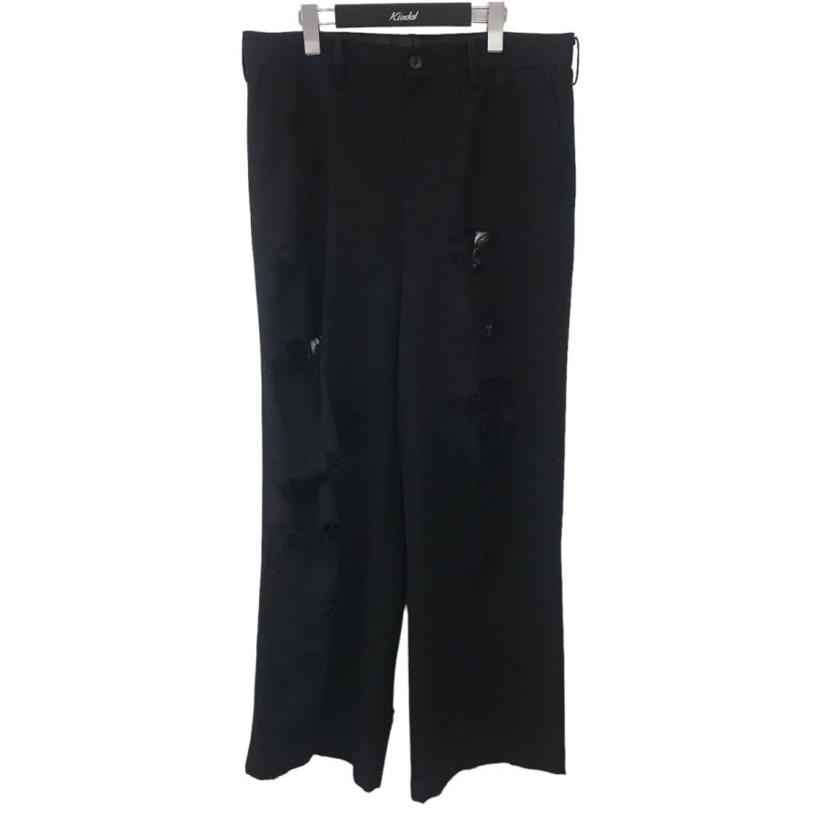 Doublet destroyed wide trousers スラックス