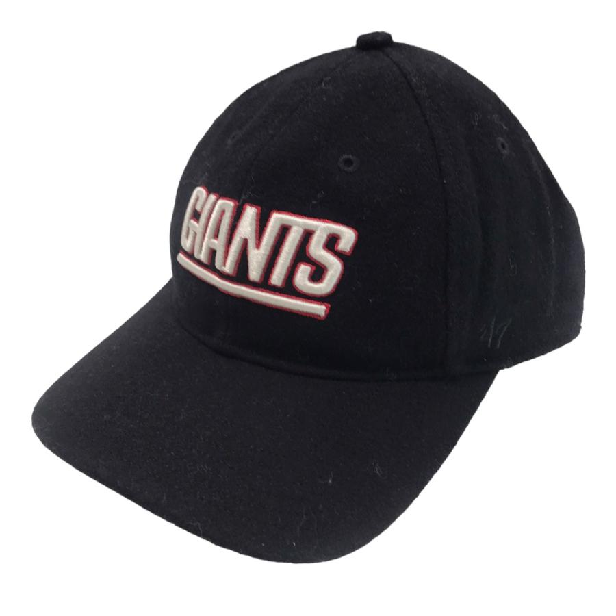 値下げ】KITH ×NFL ×47 「Wool Fitted Cap」GIANTSキャップ ブラック 