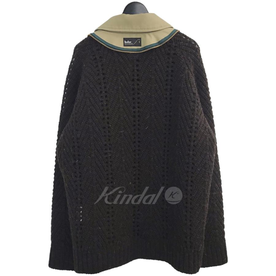 kolor SWICHING KNITブラウン(1)