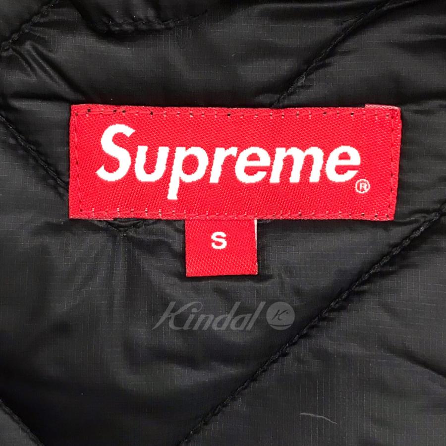 シュプリーム SUPREME 2022SS 「Spellout Quilted Lightweight Down Jacket」 ブラック サイズ：S 8001000697155カインド