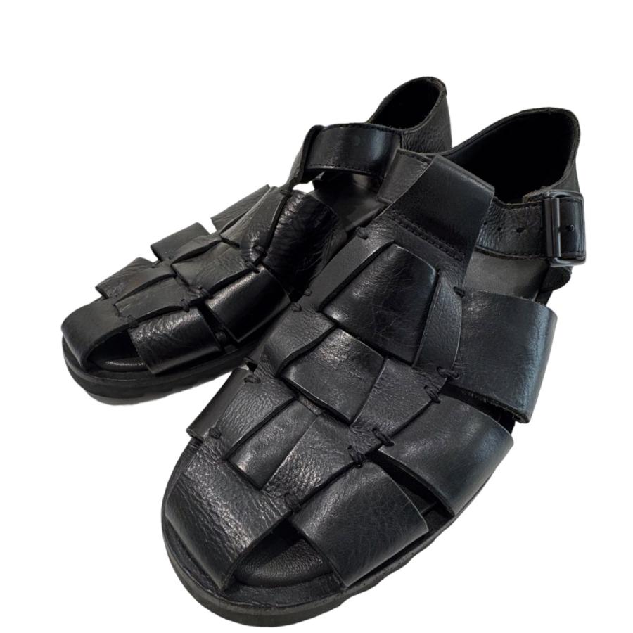 値下げ】Paraboot 「PACIFIC」 レザーグルカサンダル ブラック サイズ 