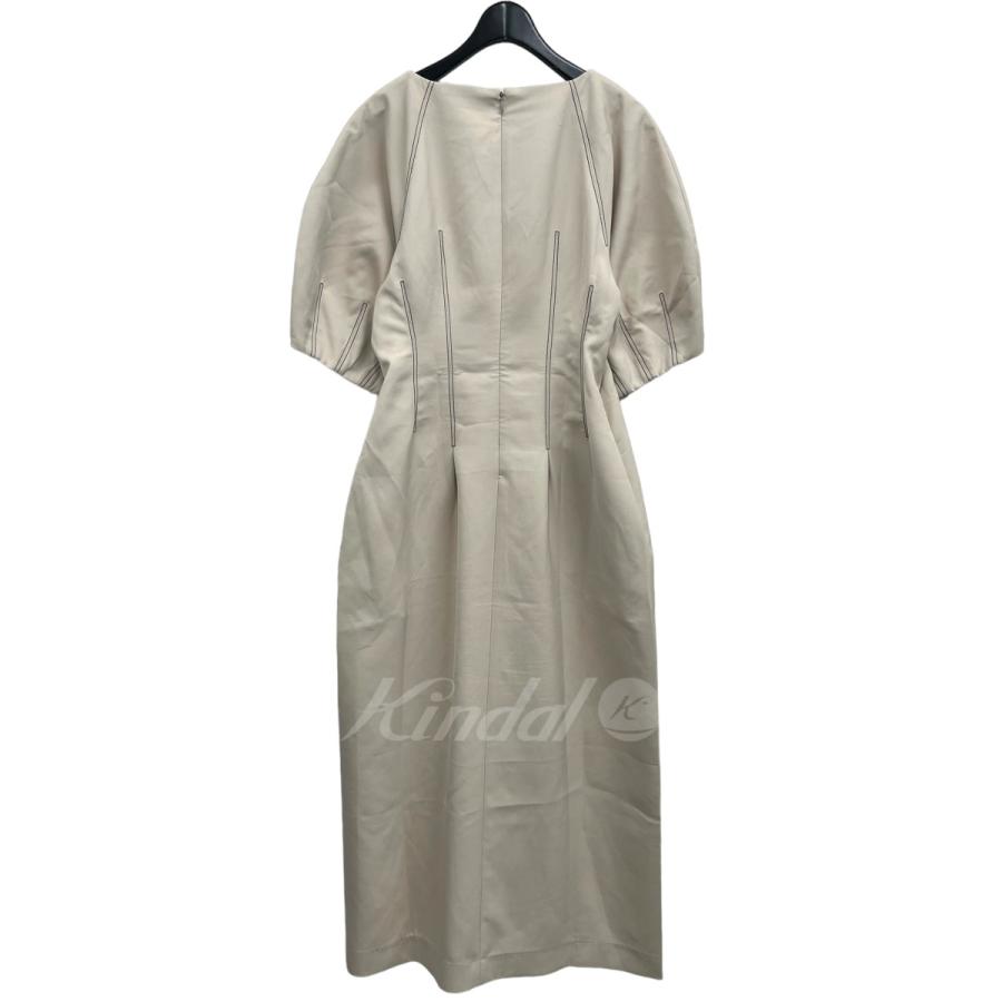 値下げ】CLANE 「STITCH DESIGN PUFF SLEEVE ONE PIECE」 ステッチ 