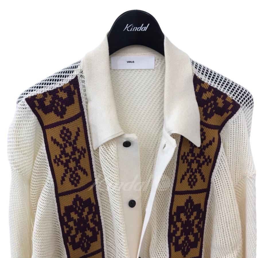 TOGA VIRILIS 【値下げ】TOGA 23SS「MESH KNIT SHIRT」 メッシュニット 