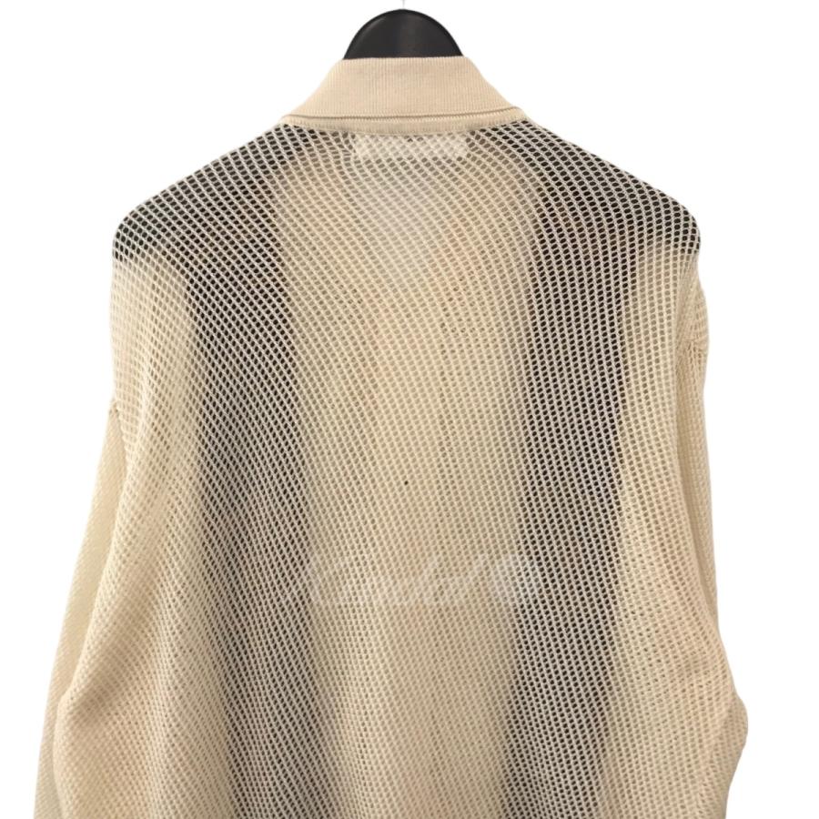 【値下げ】TOGA VIRILIS 23SS「MESH KNIT SHIRT」 メッシュニットシャツ アイボリー サイズ：48 (渋谷店)｜kindal｜04