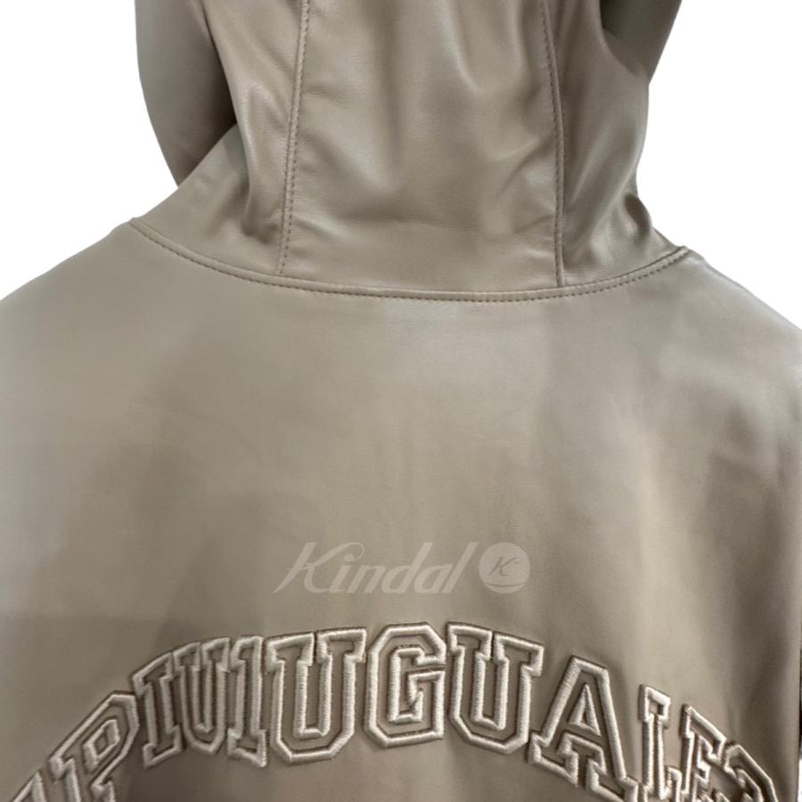 ✨希少✨ 1PIU1UGUALE3 GOLF ZIP PARKER ベージュ 1piu1uguale3 golf 「ZIP PARKER」 バックロゴジップ パーカー