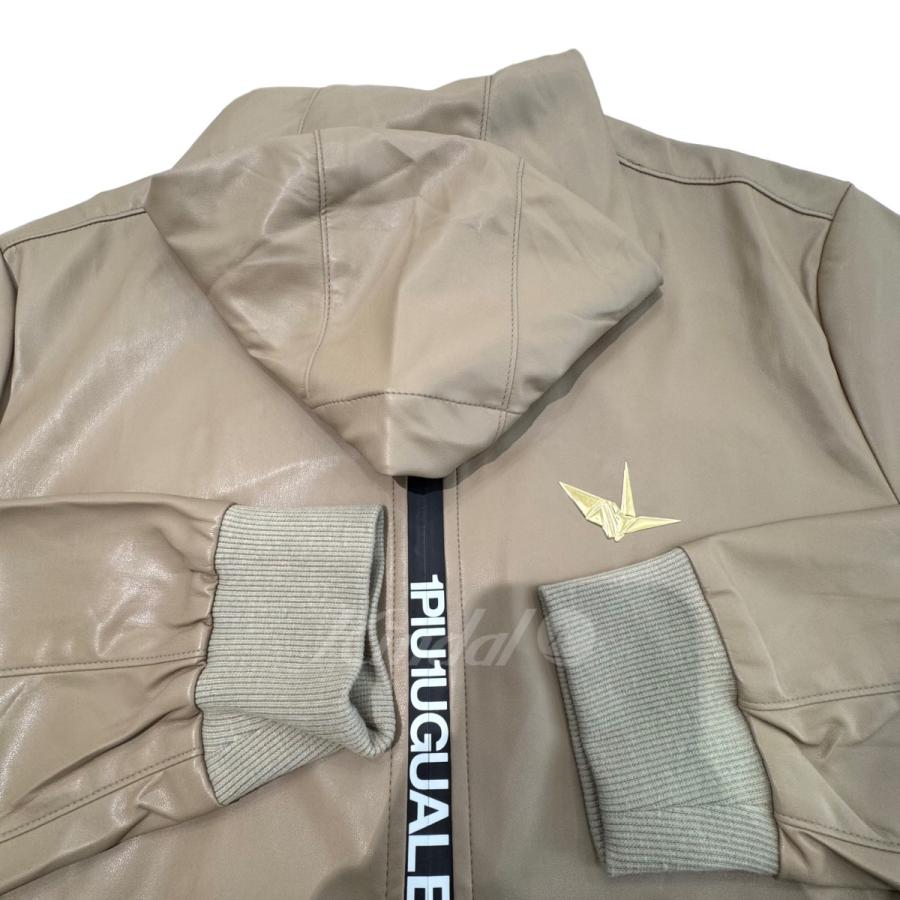 ✨希少✨ 1PIU1UGUALE3 GOLF ZIP PARKER ベージュ 1piu1uguale3 golf 「ZIP PARKER」 バックロゴジップ パーカー