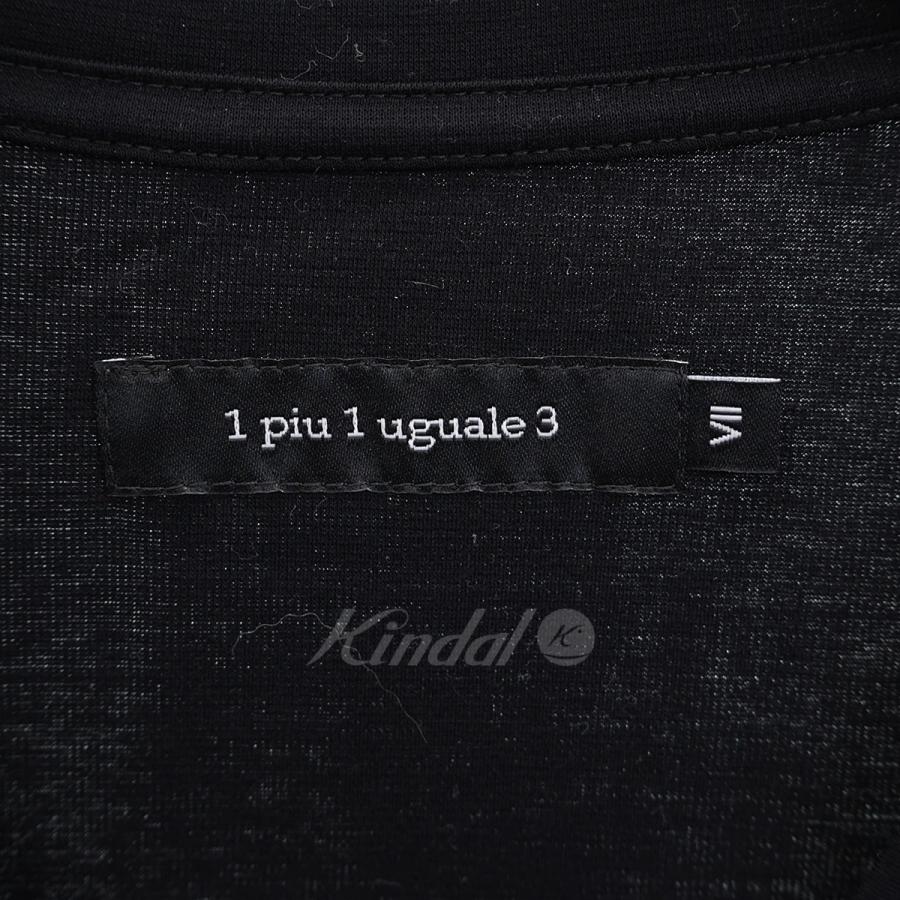 ウノ ピゥ ウノ ウグァーレ トレ 1piu1uguale3 クルーネックTシャツ　MRT228 ブラック サイズ：VII｜kindal｜06