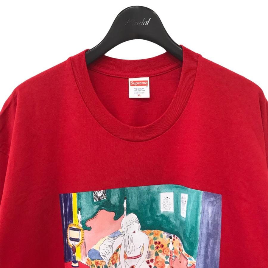 シュプリーム Supreme 18AW Bedroom Tee ベットルームプリントTシャツ レッド サイズ：XL｜kindal｜03