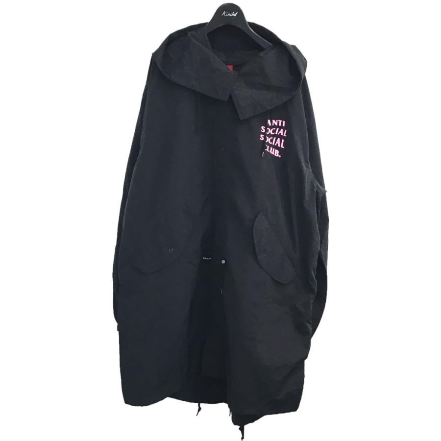アンチソーシャルソーシャルクラブ アルファ ANTI SOCIAL SOCIAL CLUB × ALPHA モッズコート ブラック サイズ：M