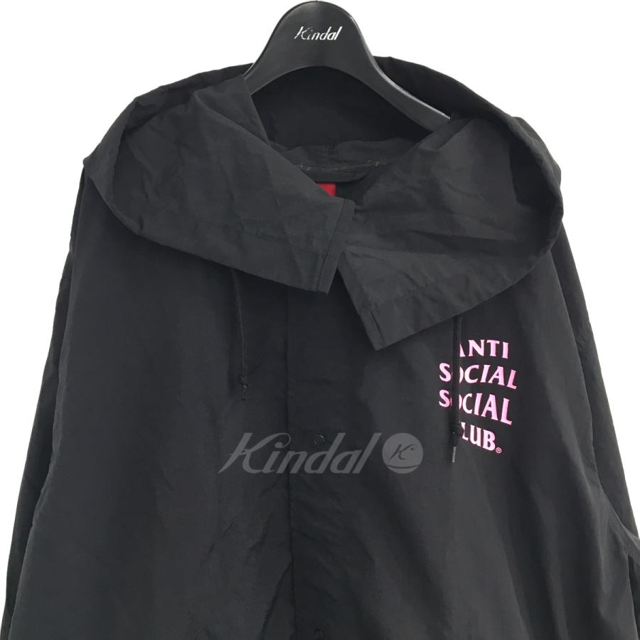 アンチソーシャルソーシャルクラブ アルファ ANTI SOCIAL SOCIAL CLUB × ALPHA モッズコート ブラック サイズ：M