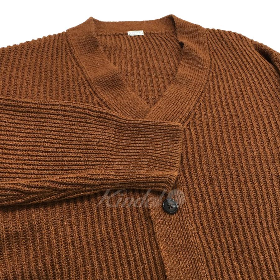 【値下げ】A．PRESSE 「Silk linen Cardigan」シルクリネンカーディガン 22SAP 03 01H ブラウン サイズ：3 (渋谷店)｜kindal｜04