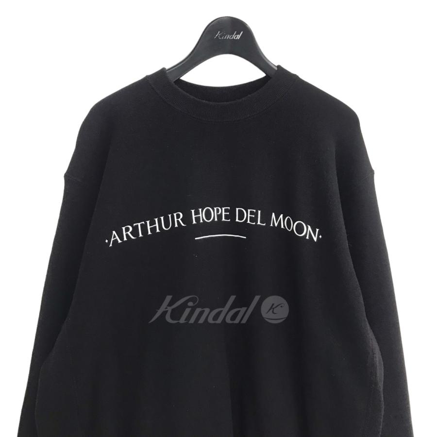 【値下げ】ARTHUR HOPE DEL MOON 「ADDM C／N SWEAT Ver．1」 プリントスウェット ブラック サイズ：L (渋谷店)｜kindal｜03