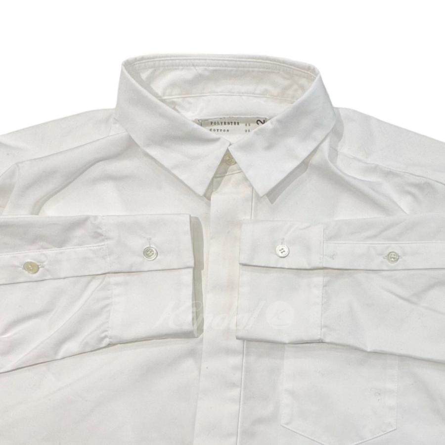 サカイ sacai 「Cotton Poplin Shirt Dress」 コットンポプリンシャツワンピース ホワイト サイズ：2｜kindal｜05