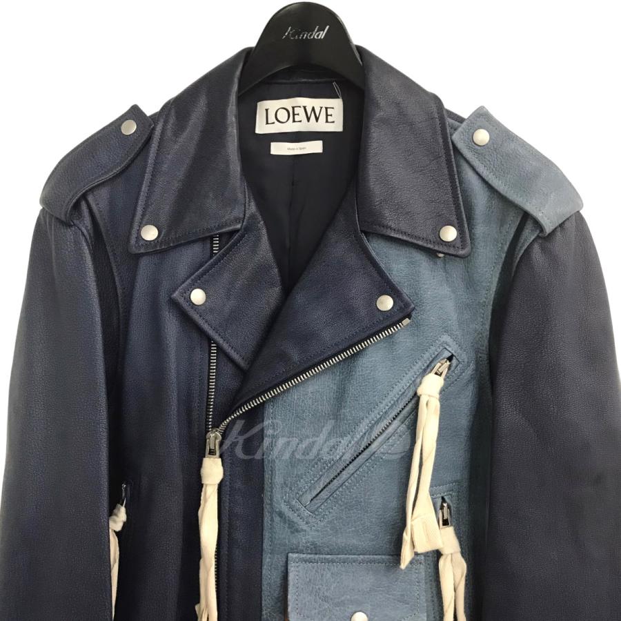 値下げ】LOEWE アナグラムロゴポケットレザー ダブルライダース 