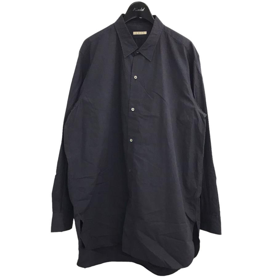 値下げ】HEUGN レギュラーカラーシャツ SHIRT 009 ネイビー サイズ：3 