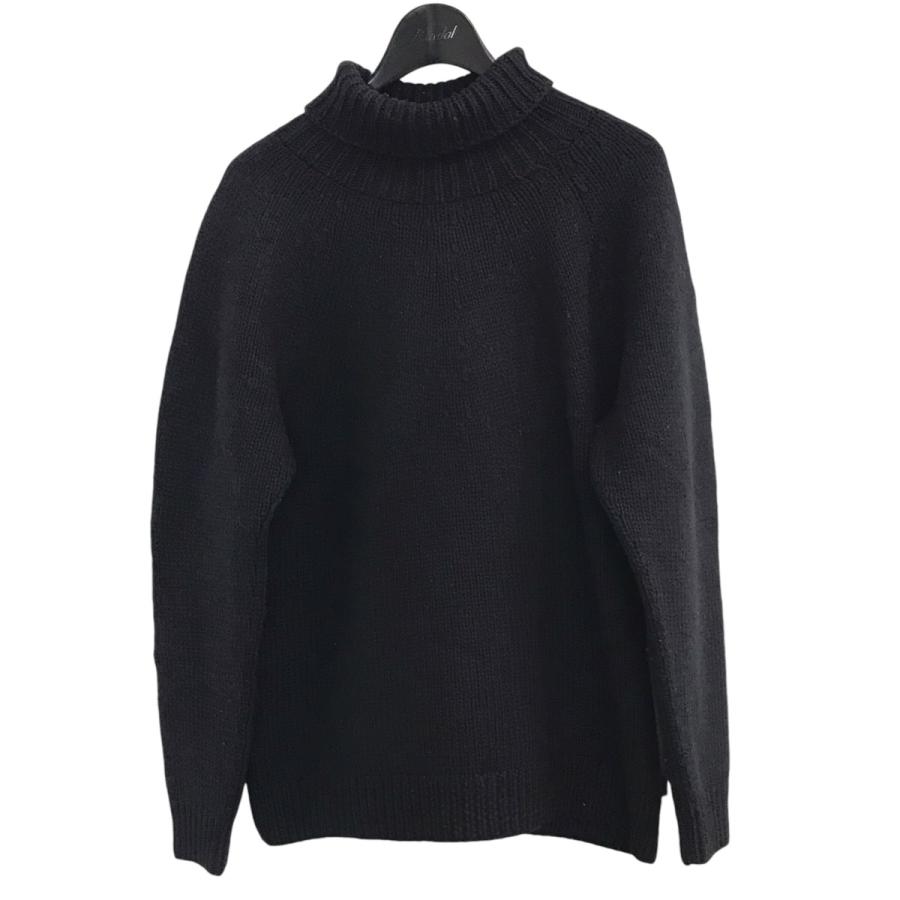 値下げ】COMOLI ハンドタートルネックニット 14F 06004 ネイビー 