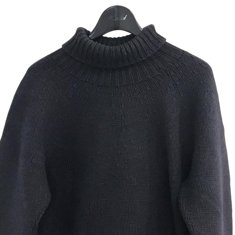 値下げ】COMOLI ハンドタートルネックニット 14F 06004 ネイビー 