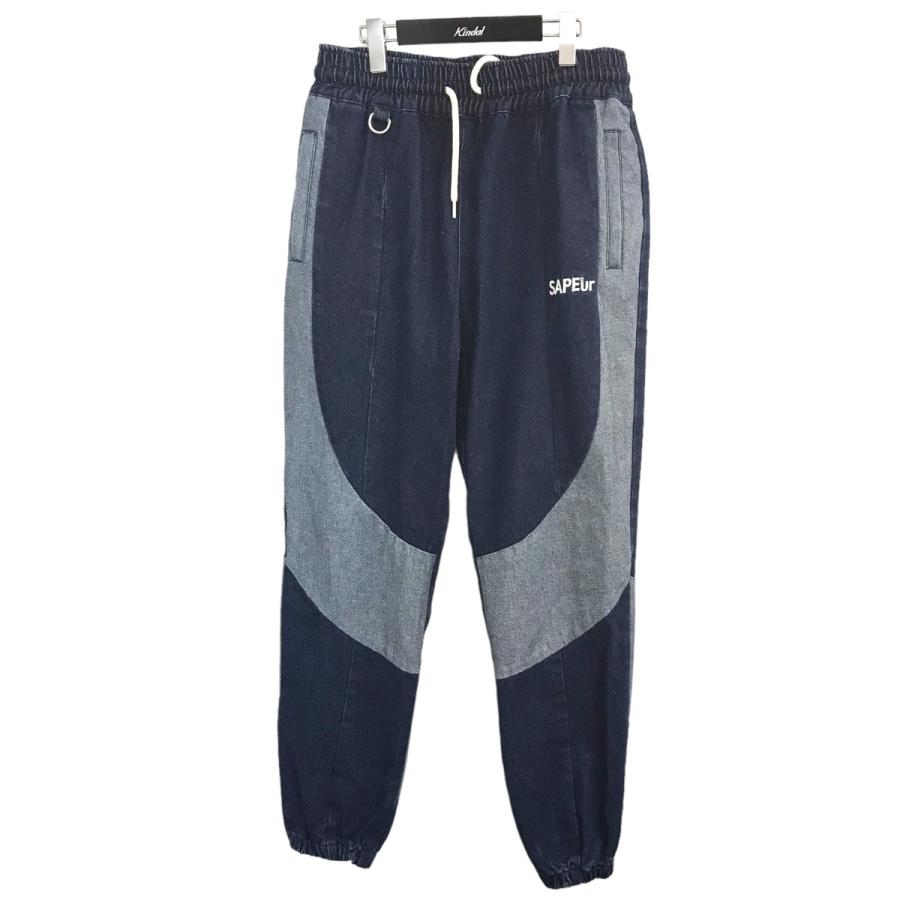 サプール SAPEur デニムトラックパンツ インディゴ サイズ：XL 