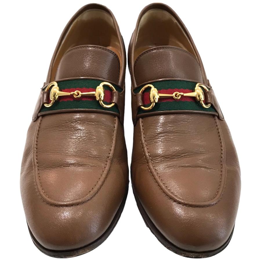 値下げ】GUCCI ホースビットローファー 655579 ブラウン サイズ：8 