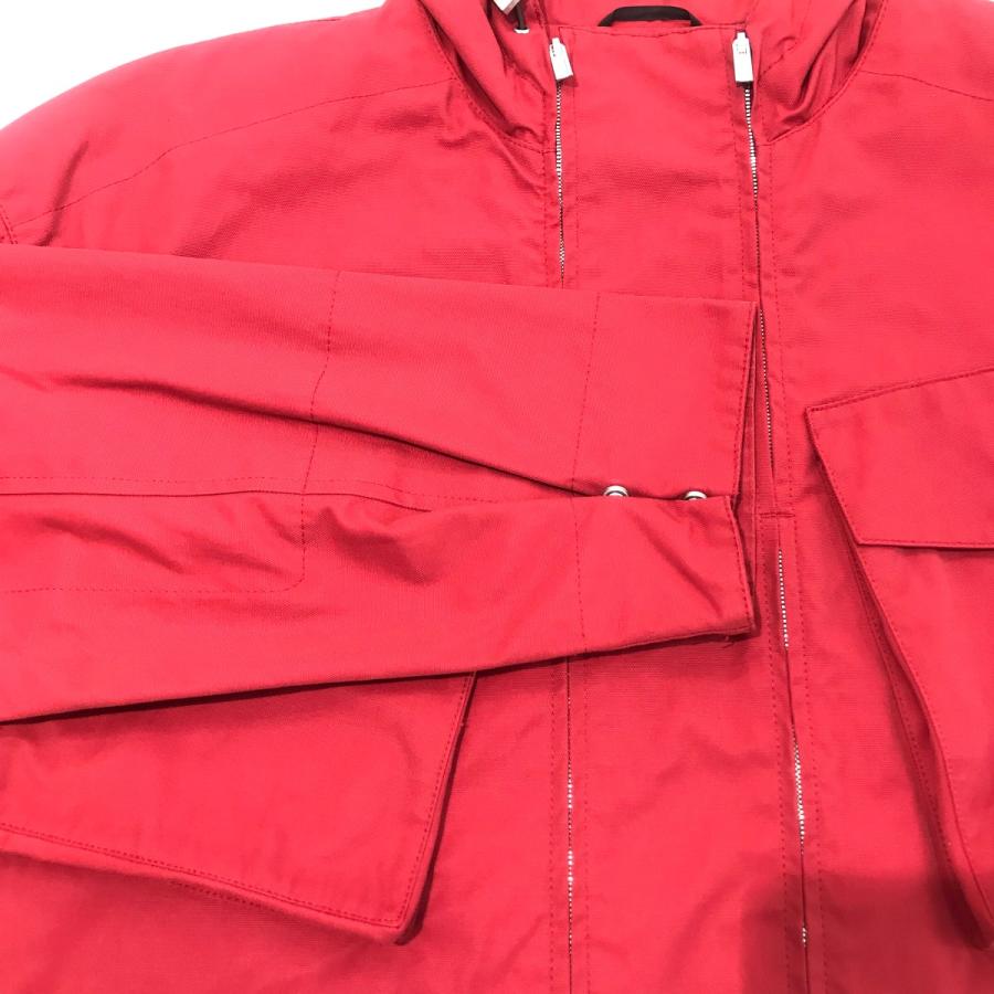 HERMES エルメス ナイロンコットンフーデッドジャケット レッド