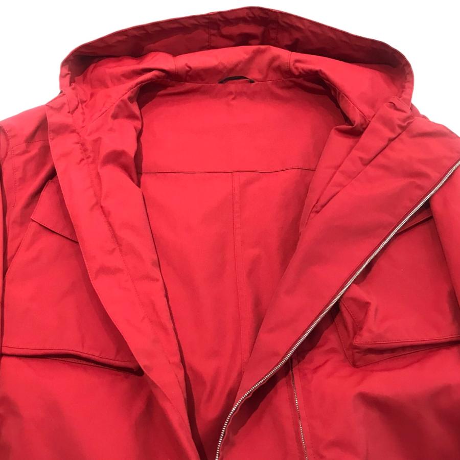 【シンプルで使いやすい！】エルメス フーデッドジャケット HERMES エルメス ナイロンコットンフーデッドジャケット レッド