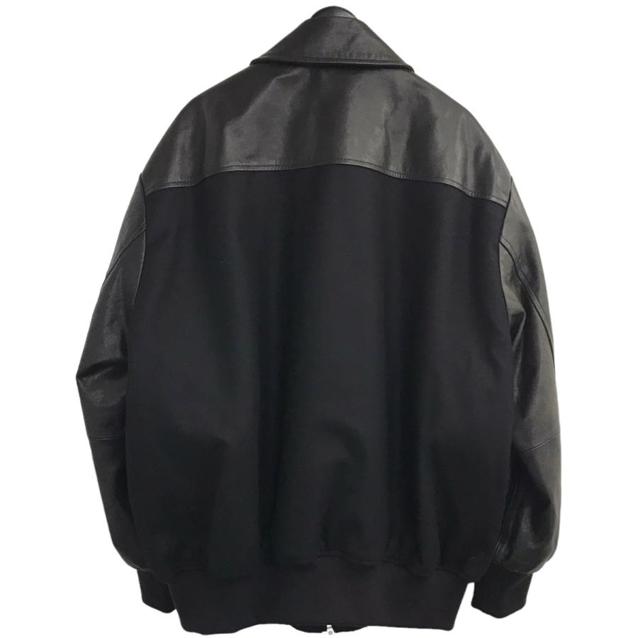 値下げ】stein 「LEATHER COMBINATION STUDIUM JACKET」 レザー切替 