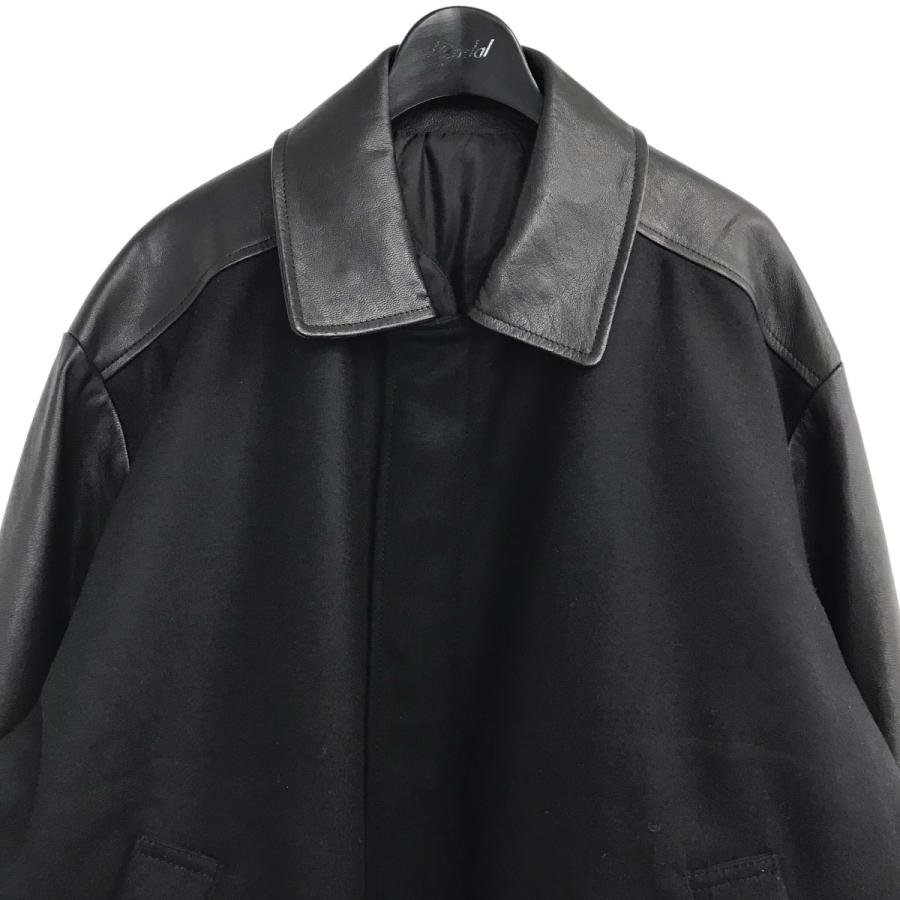 【値下げ】stein 「LEATHER COMBINATION STUDIUM JACKET」 レザー切替スタジアムジャケット ST.763 ブラック サイズ:S (渋谷店) 【値下げ】stein 「LEATHER COMBINATION STUDIUM JACKET」 レザー切替スタジアムジャケット ST.763 ブラック サイズ:S (渋谷店)