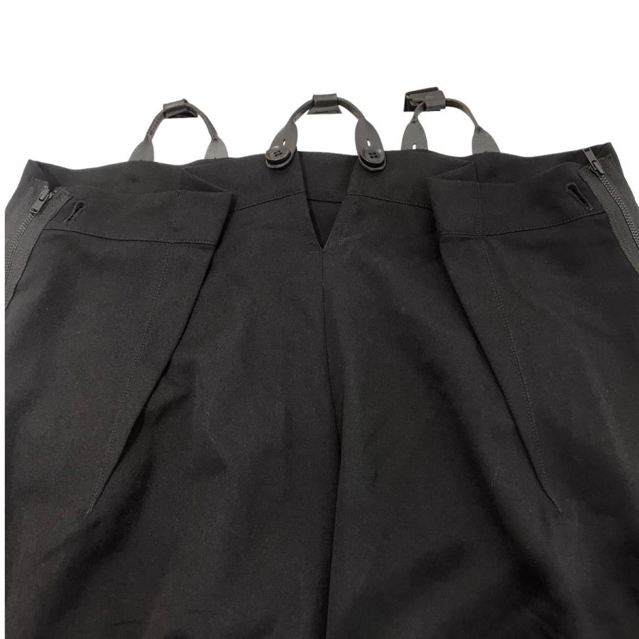 リミフゥ WOOL/GABARDINE SUSPENDER PANTS