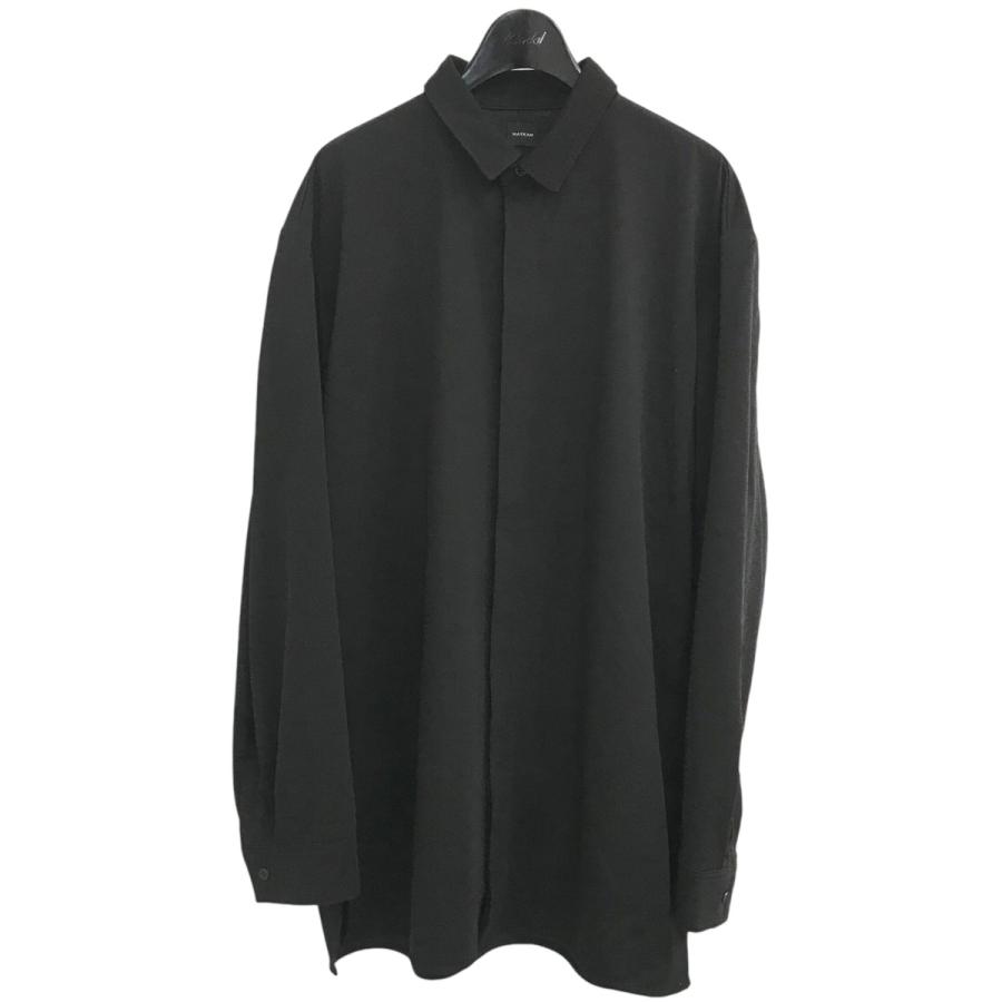 値下げ】MAYKAM 「W P Minimal Shirts」 比翼シャツ 2302 015 ブラック 