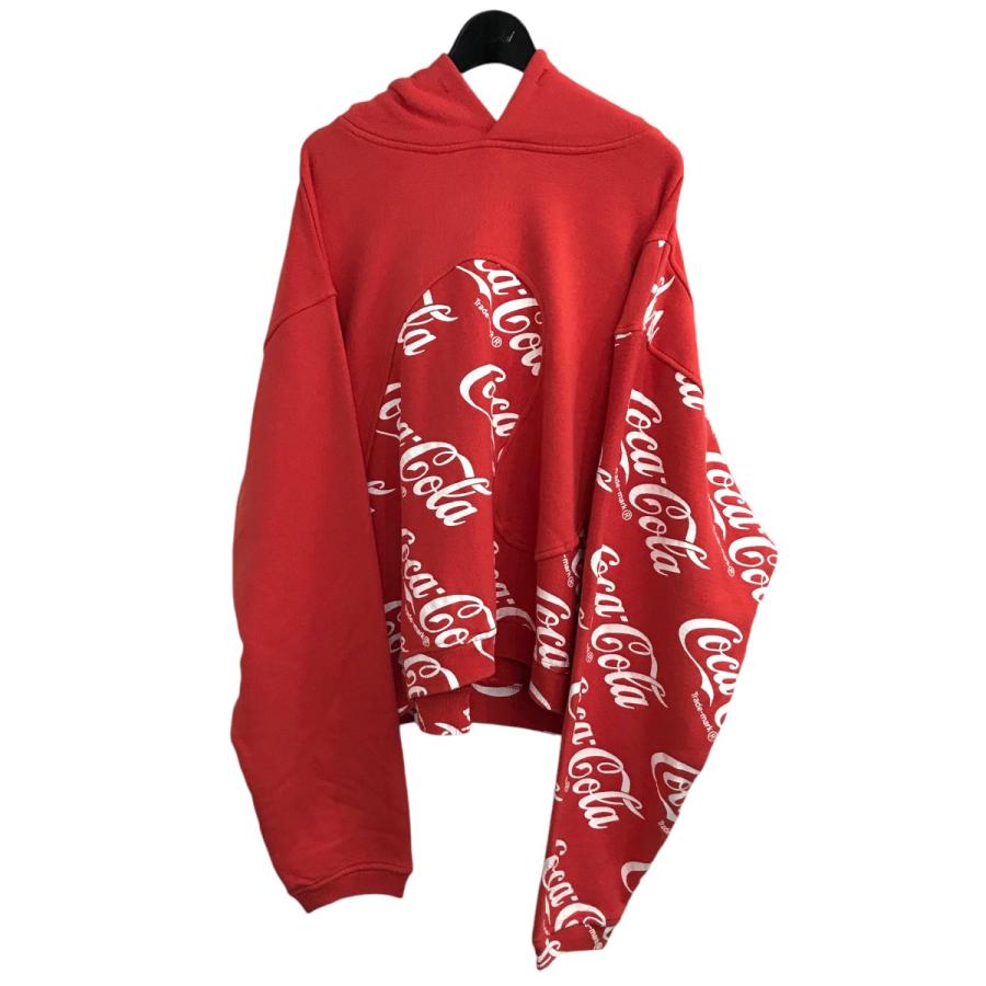 値下げ】ERL×Coca Cola 「Coca Swirl Hoodie Knit」 総柄スワールプル  