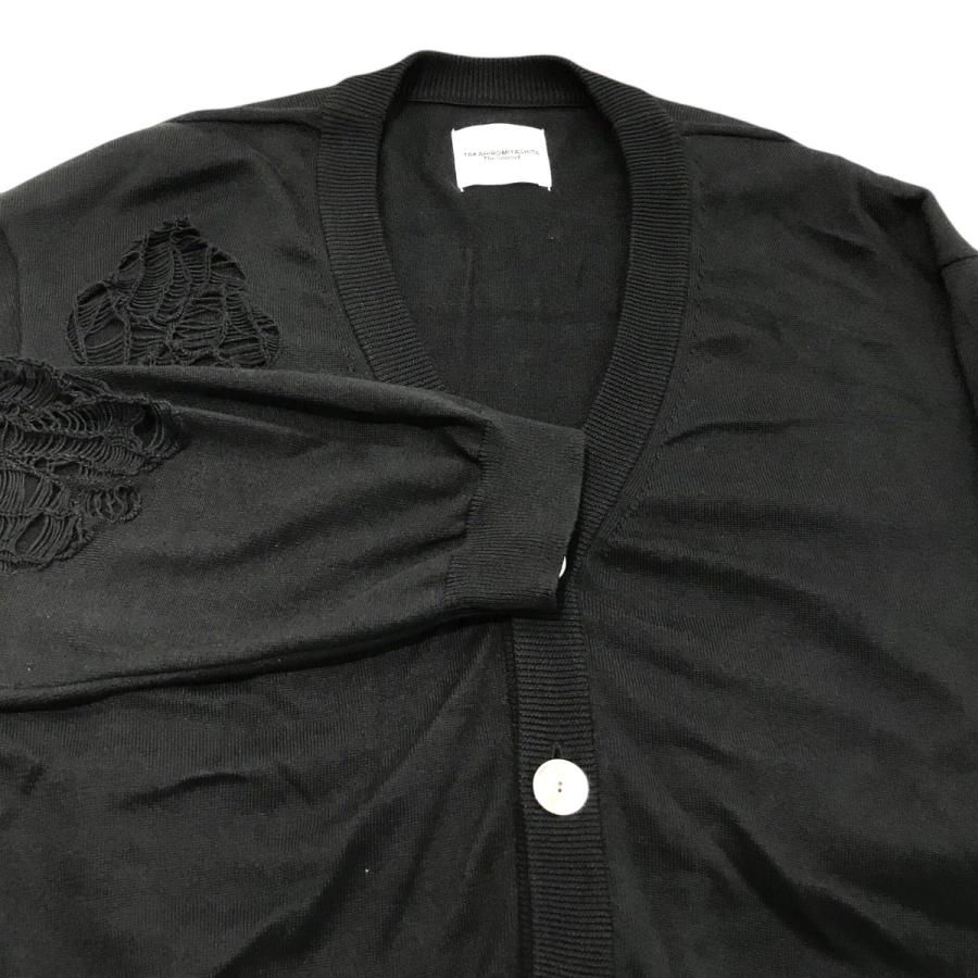 ソロイスト soloist 黒いボタン付きカーディガン サイズ46