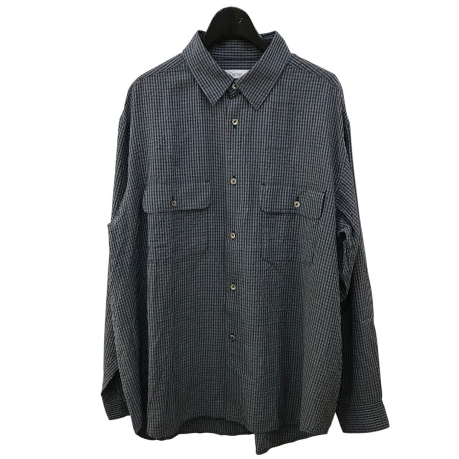 24AW Cornier コルニエ ワークチェックシャツ 長袖シャツ WASHED