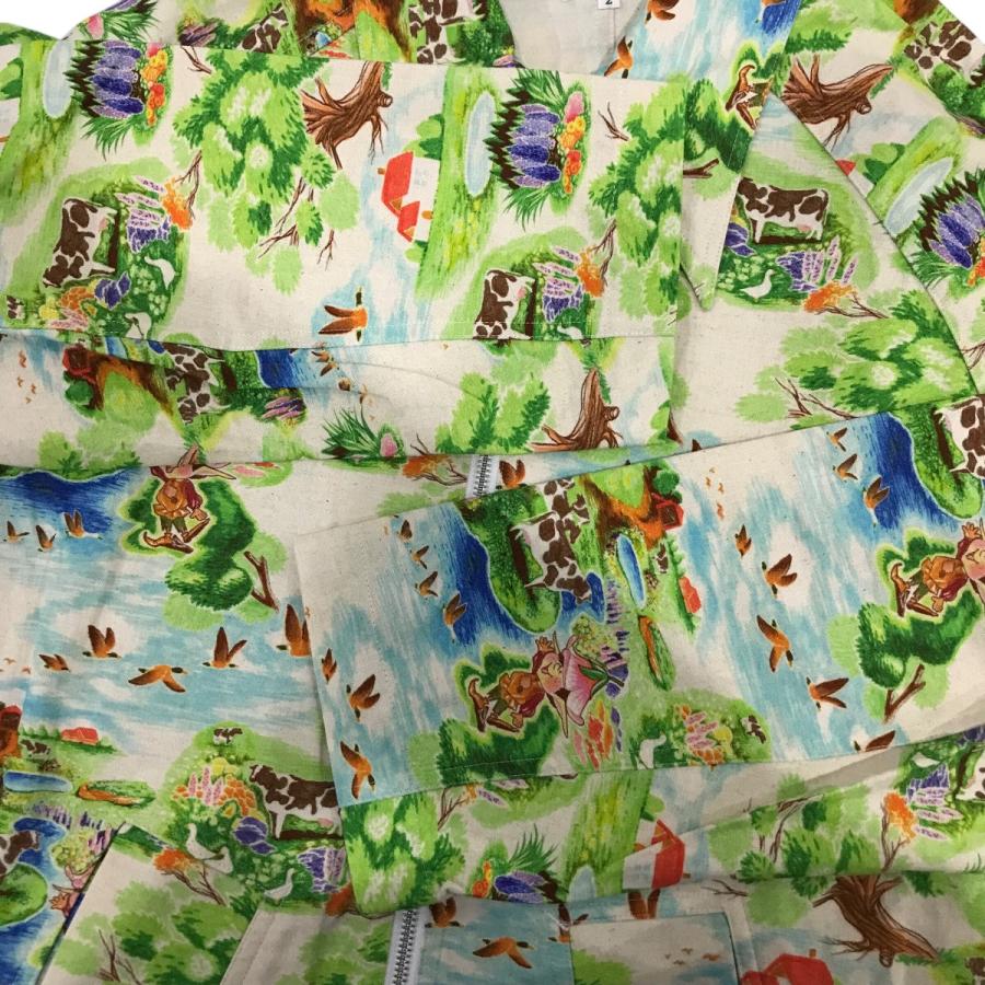 値下げ】WATARU TOMINAGA グラフィックジップアップジャケット