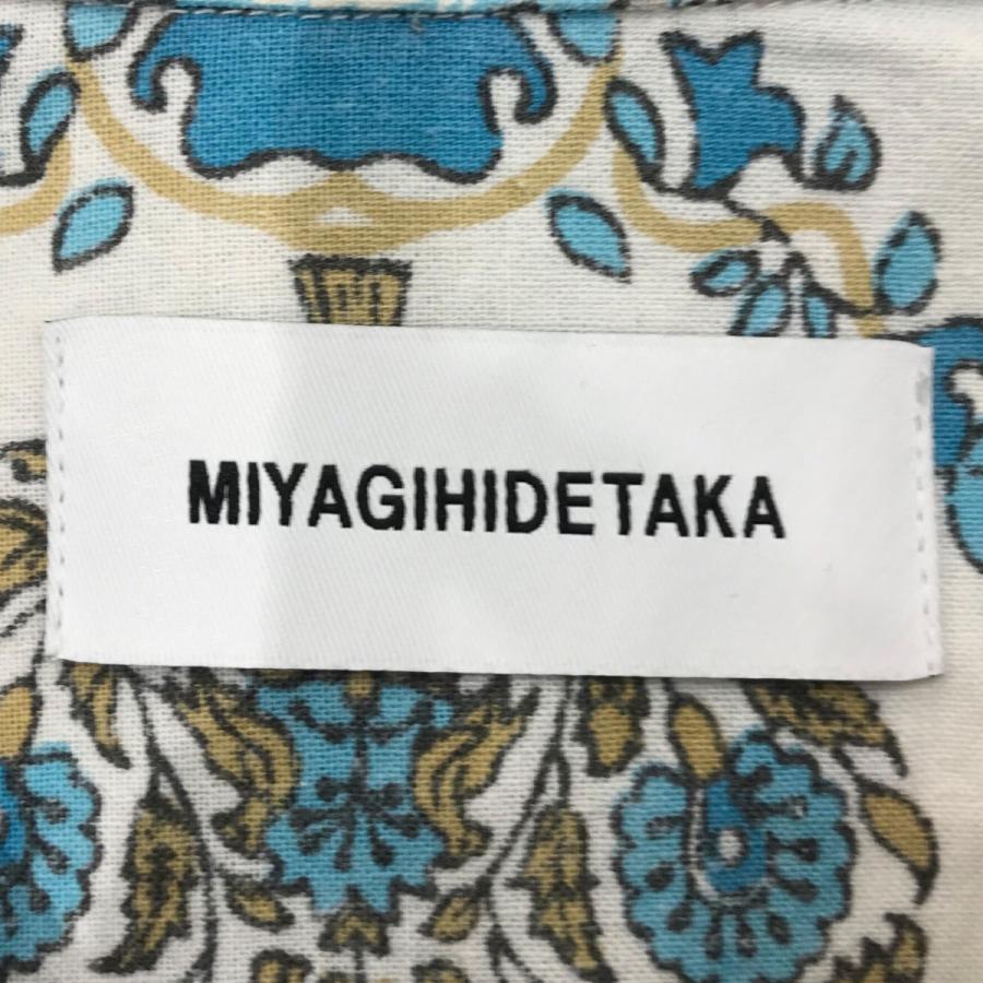 ミヤギヒデタカ MIYAGIHIDETAKA バンダナ柄半袖シャツ ブルー