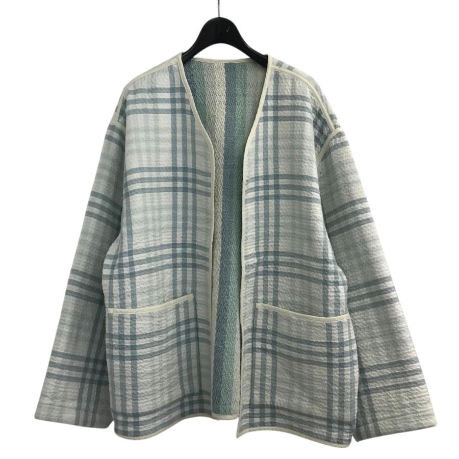 Kith ノーカラーチェックジャケット KITH（キス） 【値下げ】KITH リバーシブルノーカラージャケット 24
