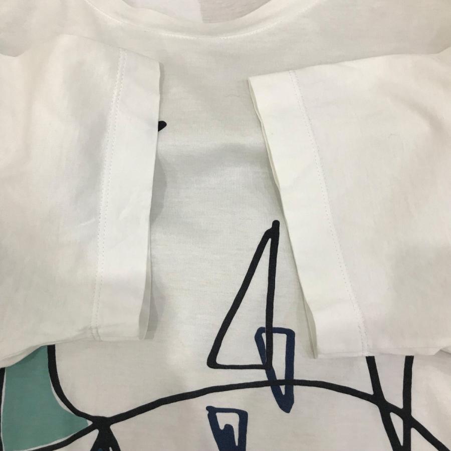 HERMES 【値下げ】HERMES プリントTシャツ ホワイト サイズ：L