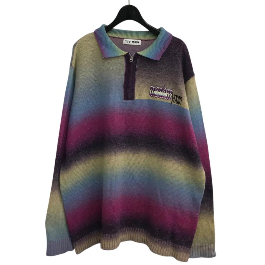 値下げ】TTT MSW 「Kasuri knit polo」 ニットポロ TTT 2022AW K108