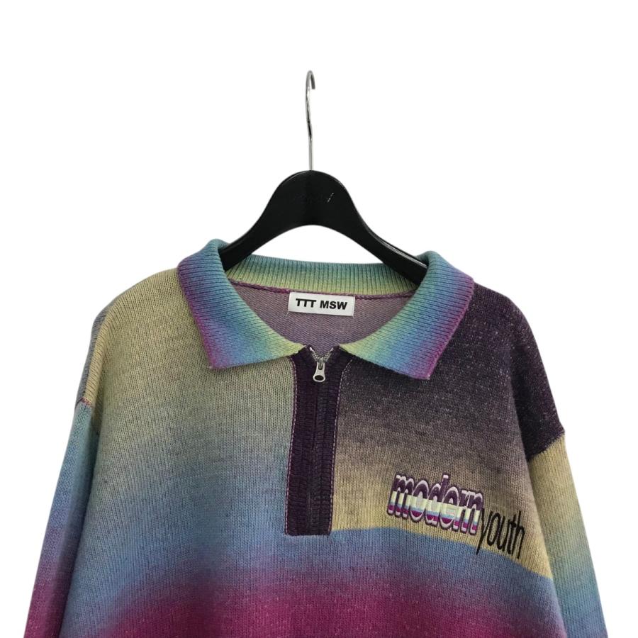 値下げ】TTT MSW 「Kasuri knit polo」 ニットポロ TTT 2022AW K108