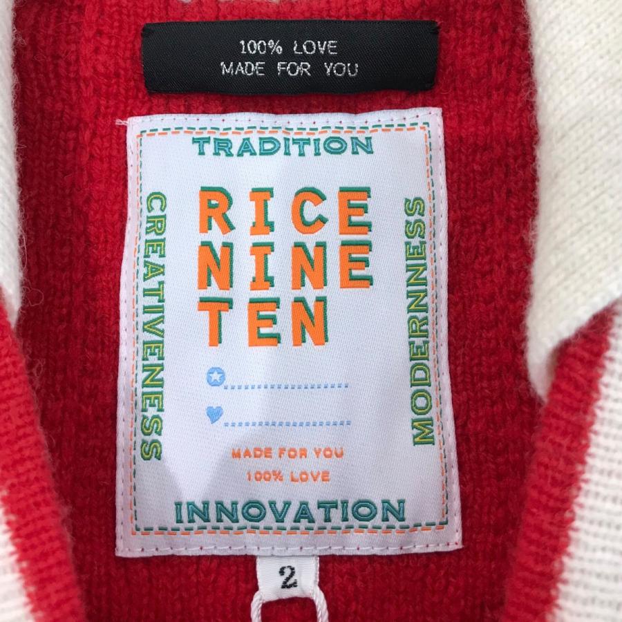 訳あり！RICE NINE TEN サッカーニット RICE NINE TEN（ライス ナイン テン） 【値下げ】RICE NINE TEN