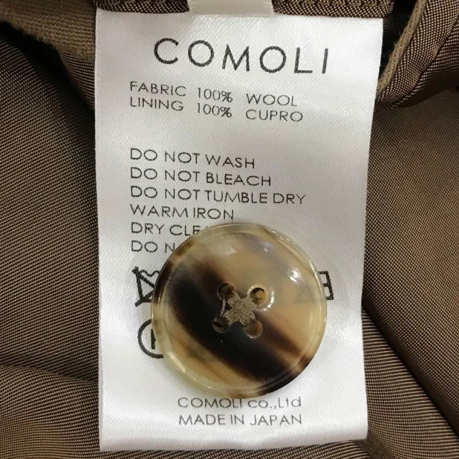 COMOLI コモリ ウールギャバダブルブレステッドコート P01 04005 COMOLI コモリ ウールギャバダブルブレステッドコート P01 04005