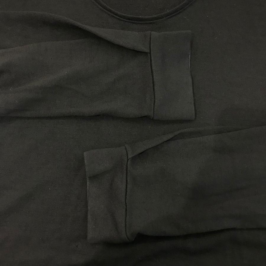 値下げ】kujaku ニットロングスリーブTシャツ ブラック (EC