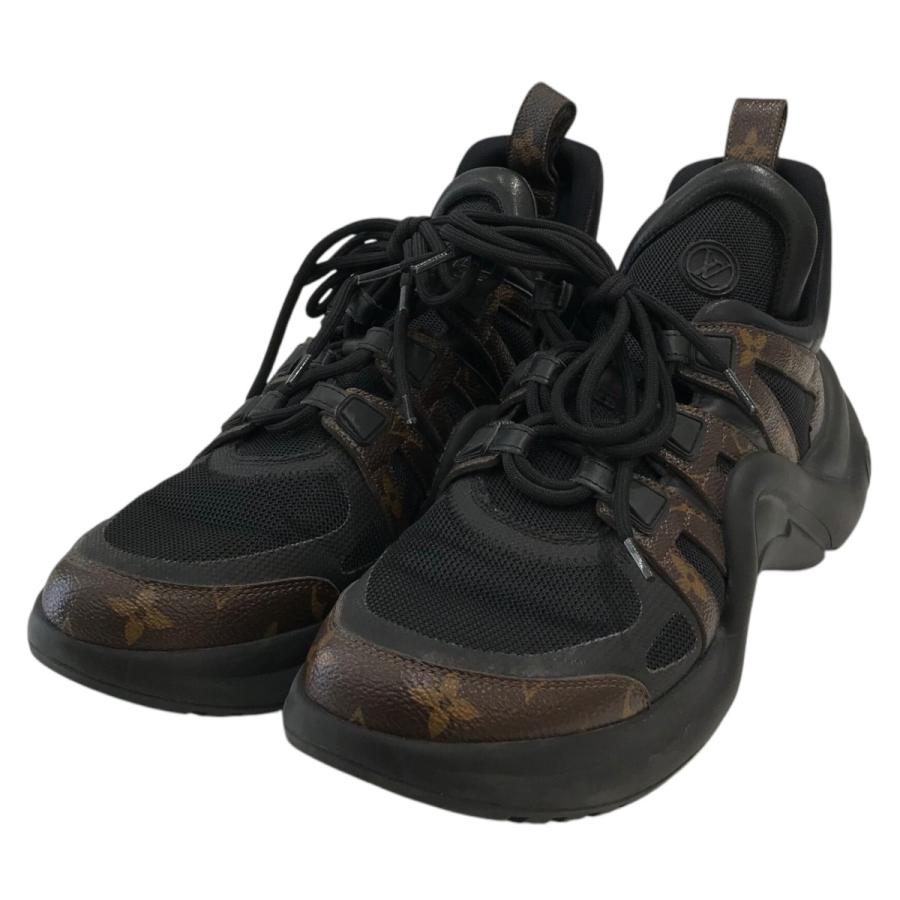 美品Louis Vuitton スニーカー ブラック/ブラウン Louis Vuitton スニーカー ブラウン/ブラック