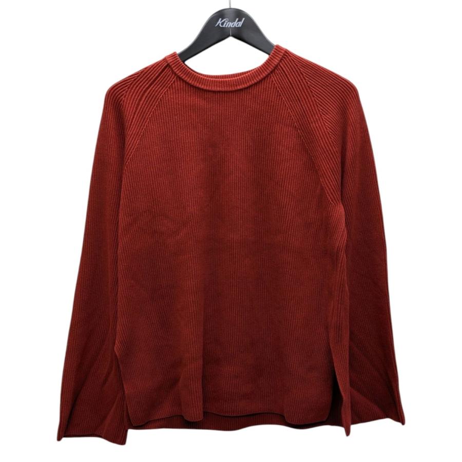 AURALEE SUPER HARD TWIST RIB KNIT赤★サイズ1 AURALEE オーラリー SUPER HARD TWIST RIB KNIT PO セーター